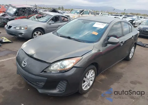 2012 Mazda Mazda3 I Touring z USA, uszkodzony, nr VIN JM1BL1V86C1613355